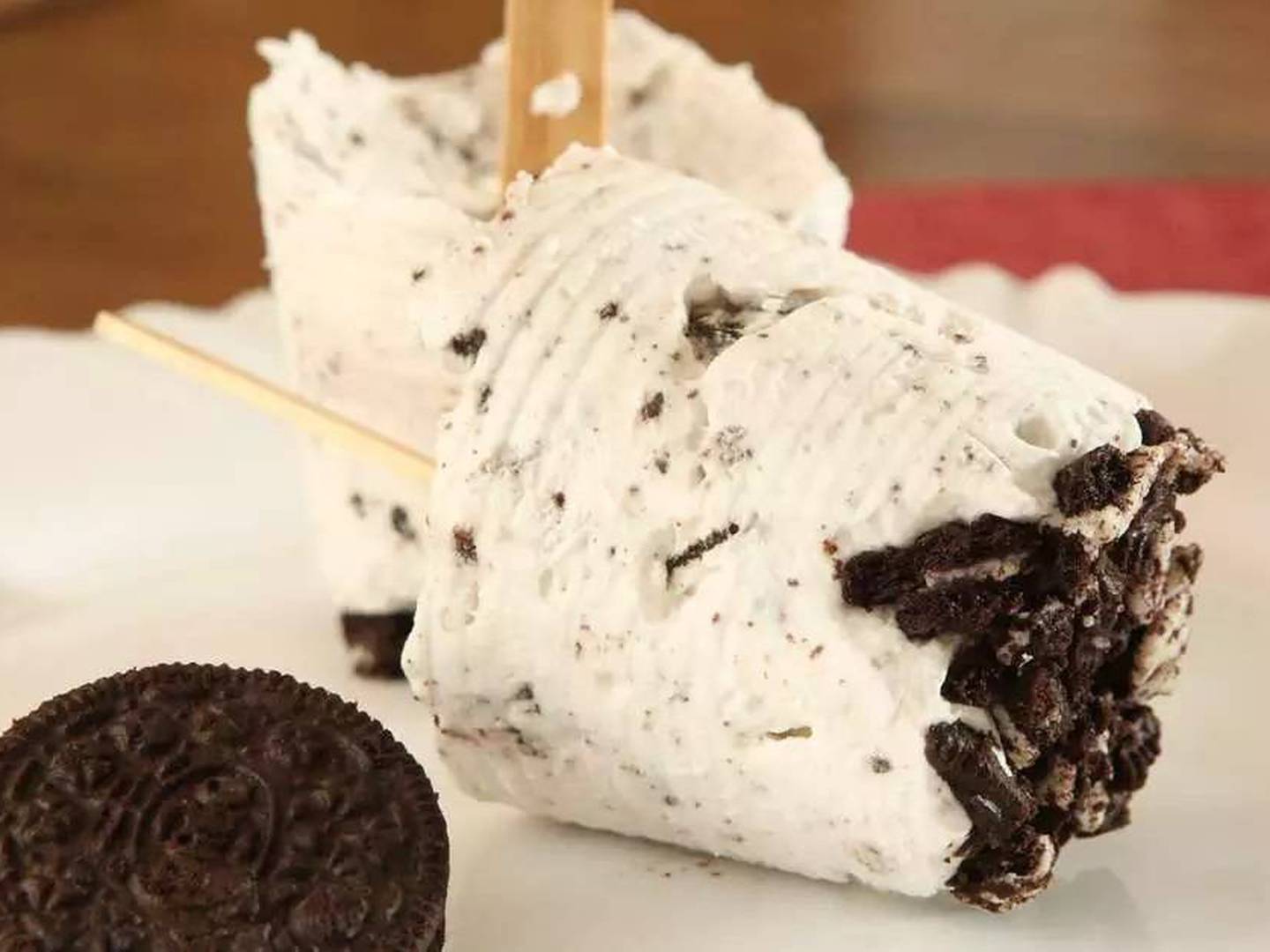 Receita de picolé de Oreo