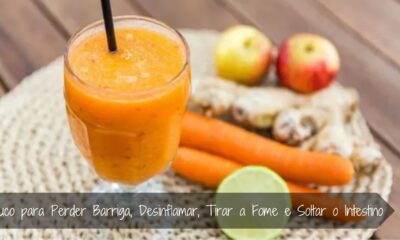 Suco para Perder Barriga, Desinflamar, Tirar a Fome e Soltar o Intestino