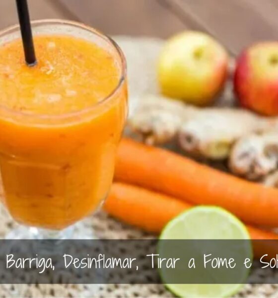 Suco para Perder Barriga, Desinflamar, Tirar a Fome e Soltar o Intestino